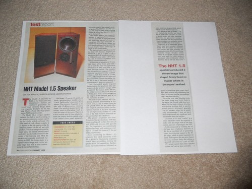 Nht speaker review 2 - nht, 1.5