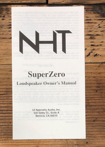 Nht model superzero speaker - superzero,