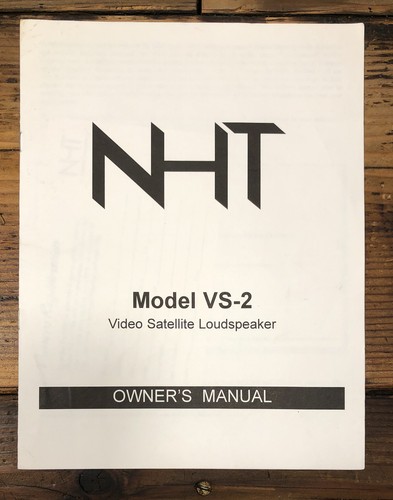 Nht speaker owners - vs-2, /